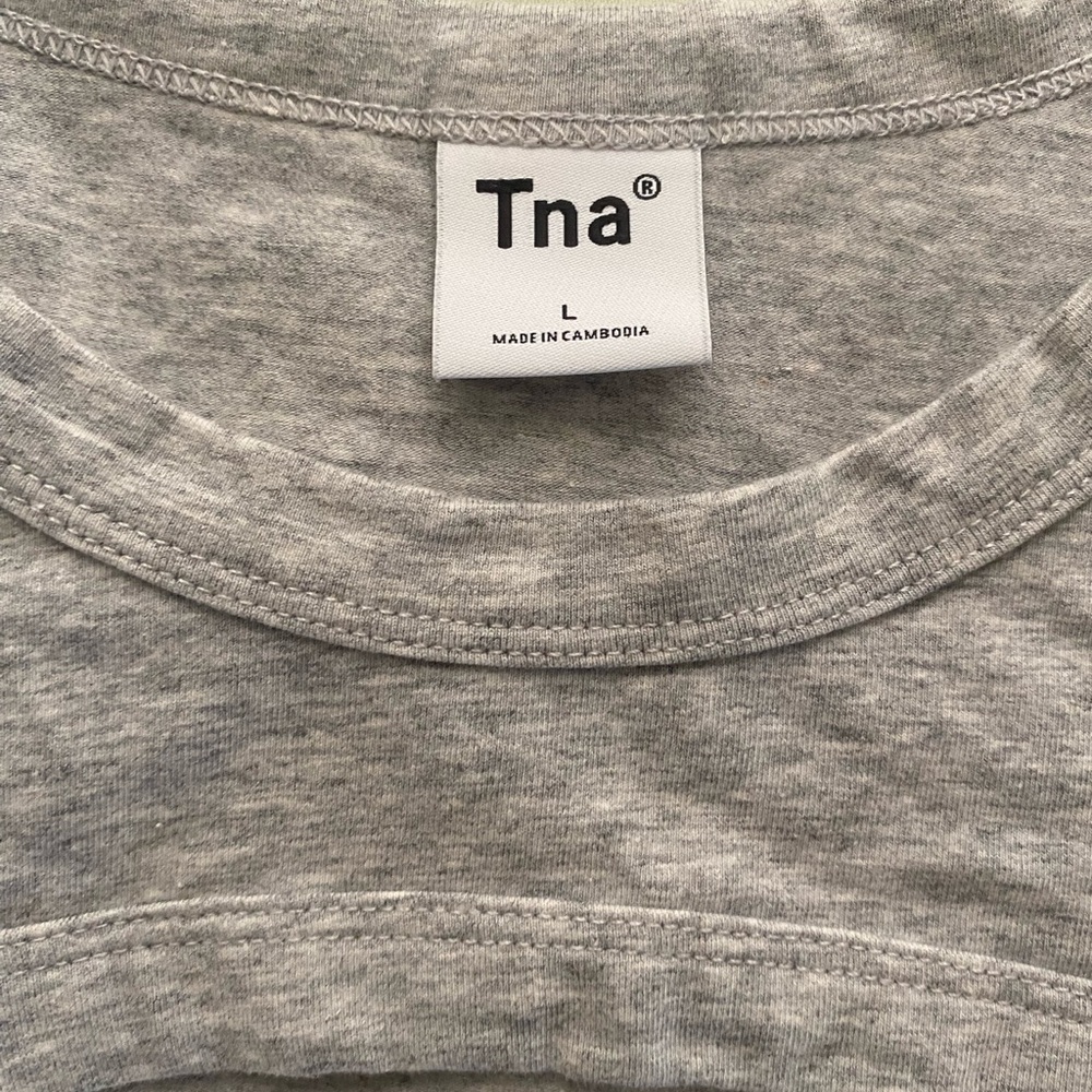 Tna Gray Crew Neck T-Shirt - Picture 2 of 5